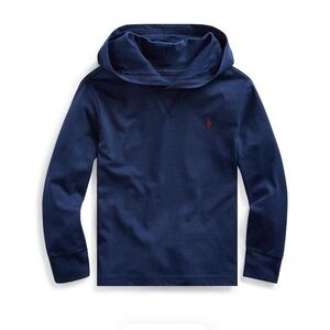 Polo Ralph Lauren Boys Cotton Jersey Hooded Tee – French Navy